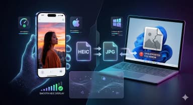 HEIC vs JPG: Why iPhone Photos Don't Open on Windows (And How to Fix It)