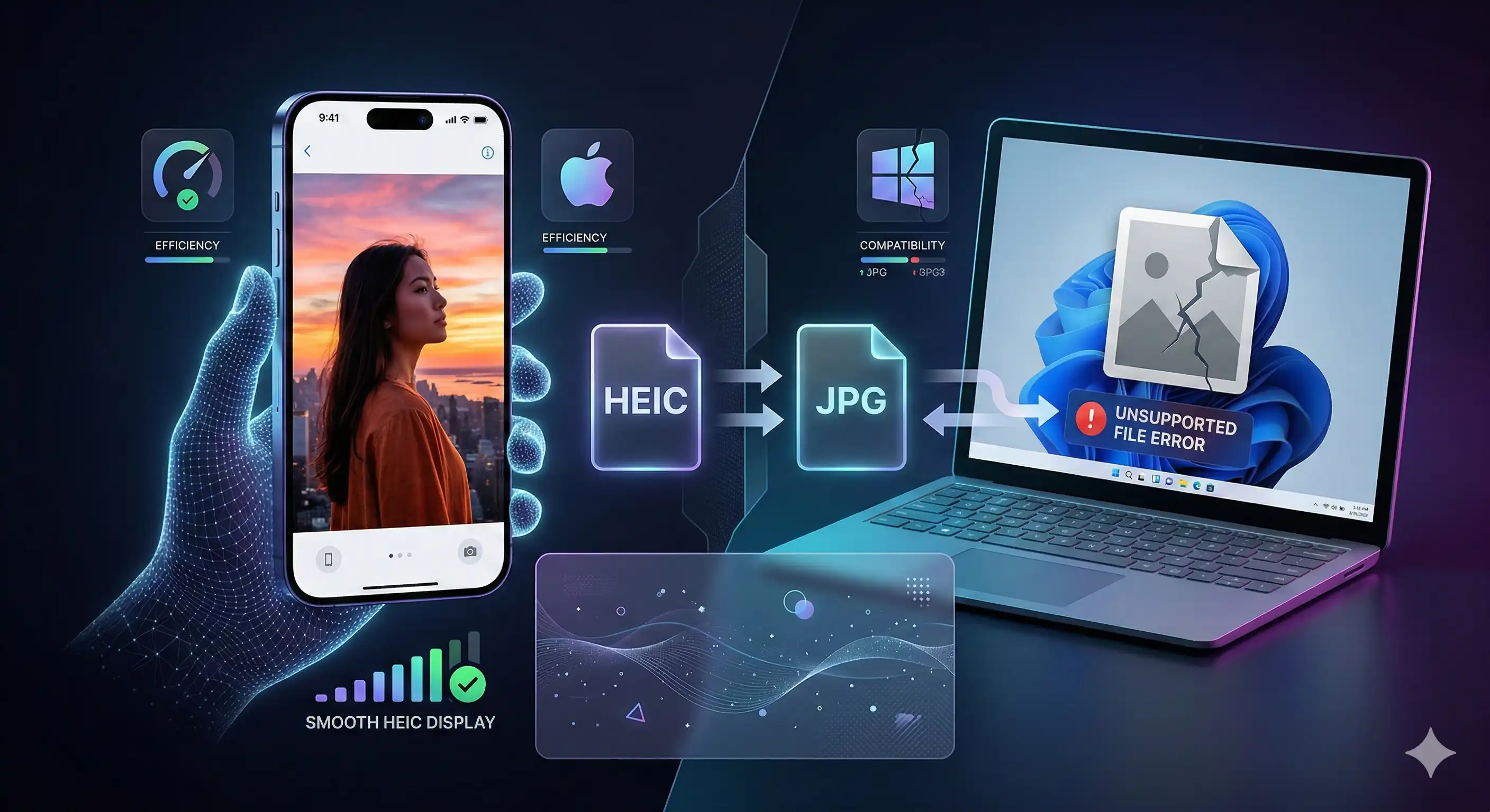 HEIC vs JPG: Why iPhone Photos Don't Open on Windows (And How to Fix It)